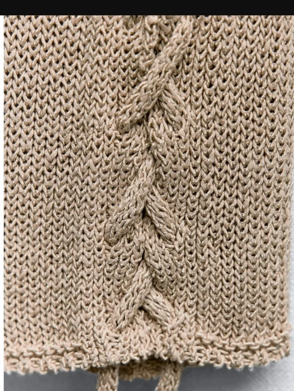 ZARA KNIT LONG FLARED SLEEVE BACKLESS CROPPED SWEATER SIZE SMALL